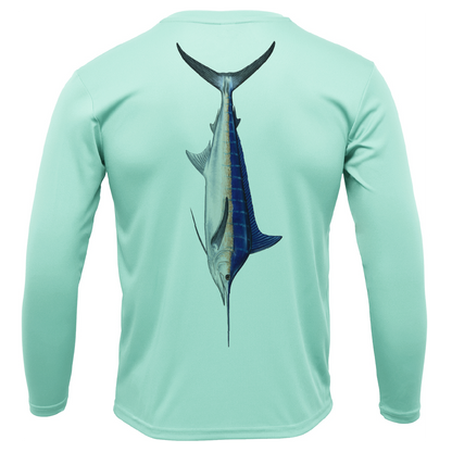 Catalina Island Blue Marlin Long Sleeve UPF 50+ Dry-Fit Shirt