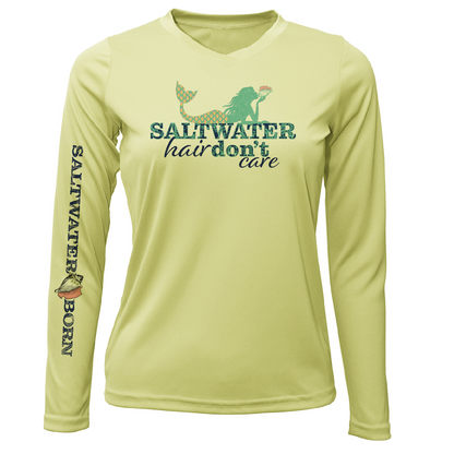 Dunedin, FL "Saltwater Hair Don't Care" Long Sleeve UPF 50+ Dry-Fit Shirt