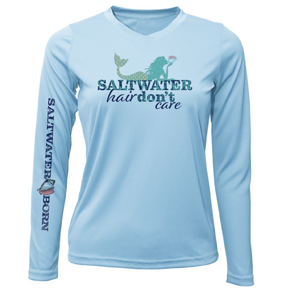 Dunedin, FL "Saltwater Hair Don't Care" Long Sleeve UPF 50+ Dry-Fit Shirt