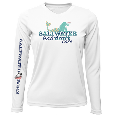 Tarpon Springs, FL "Saltwater Hair Don't Care" Long Sleeve UPF 50+ Dry-Fit Shirt