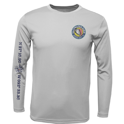 Siesta Key, FL Snook Men's Long Sleeve UPF 50+ Dry-Fit Shirt