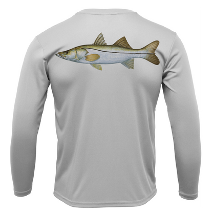 Siesta Key, FL Snook Men's Long Sleeve UPF 50+ Dry-Fit Shirt
