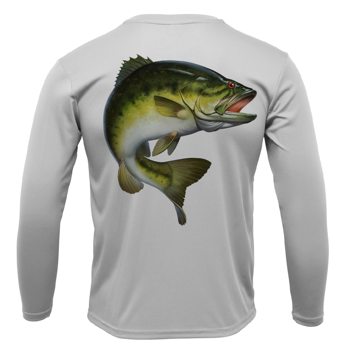 Florida Freshwater Born Largemouth Bass Boy's Long Sleeve UPF 50+ Dry-Fit Shirt