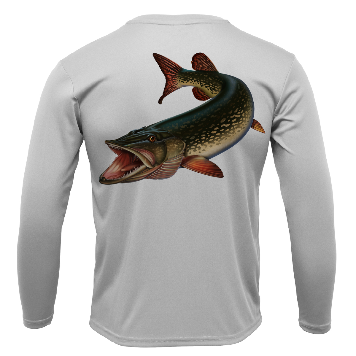 Florida Freshwater Born Pike Boy's Long Sleeve UPF 50+ Dry-Fit Shirt