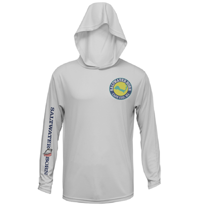 Cape Cod, MA Jaws Girl's Long Sleeve UPF 50+ Dry-Fit Hoodie