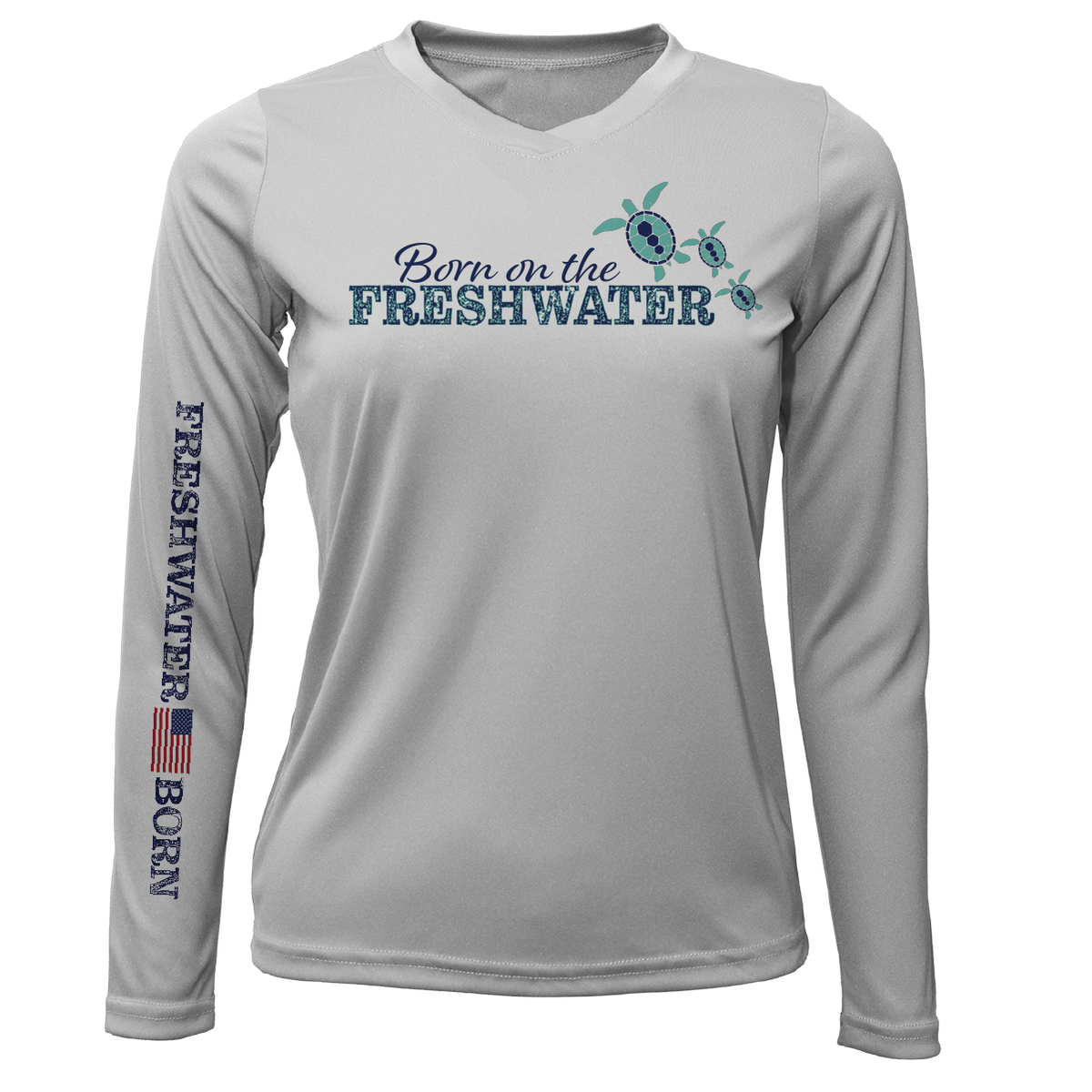 Florida "Born on the Freshwater" Women's Long Sleeve UPF 50+ Dry-Fit Shirt