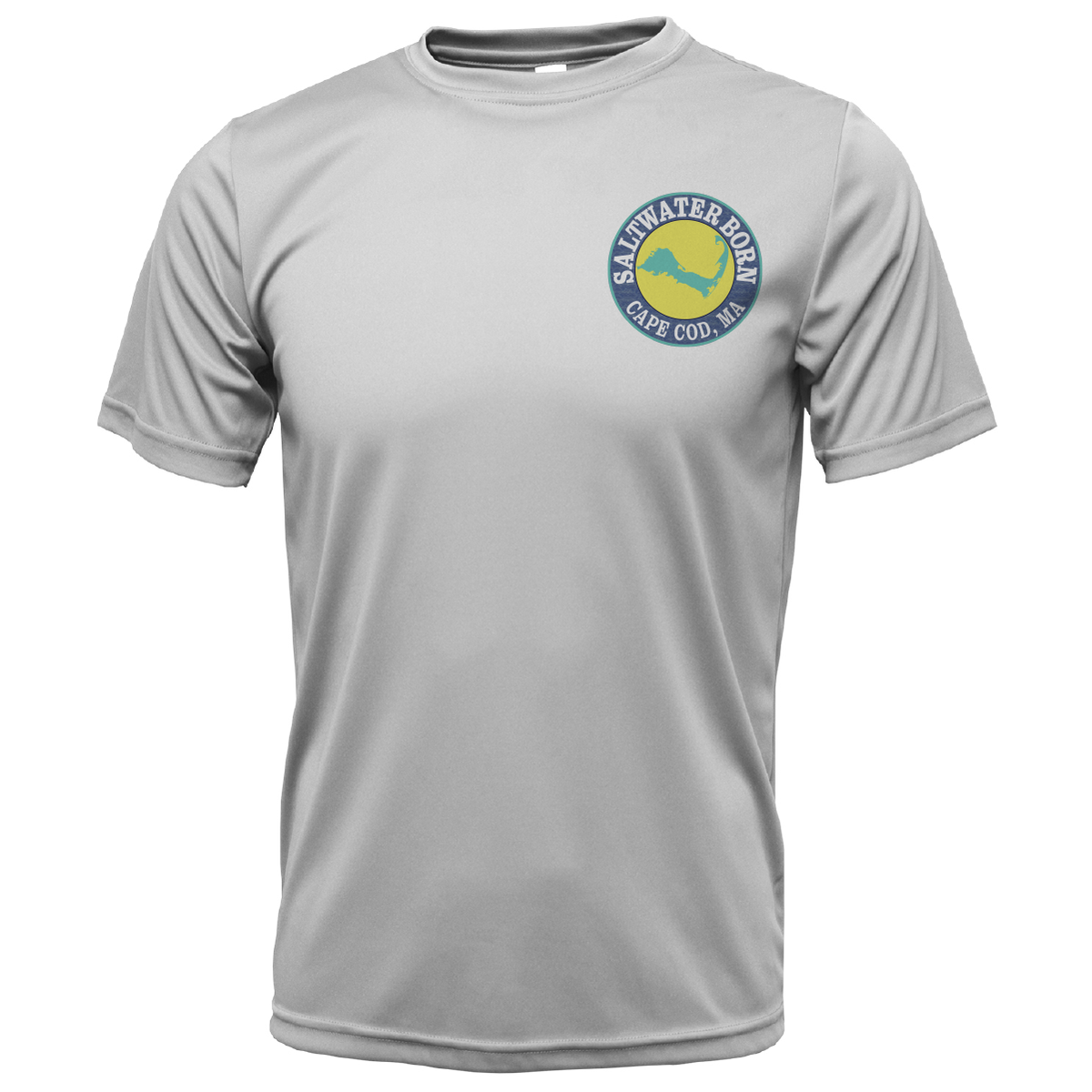 Cape Cod, MA Jaws Men's Short Sleeve UPF 50+ Dry-Fit Shirt