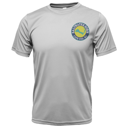 Cape Cod, MA Jaws Men's Short Sleeve UPF 50+ Dry-Fit Shirt