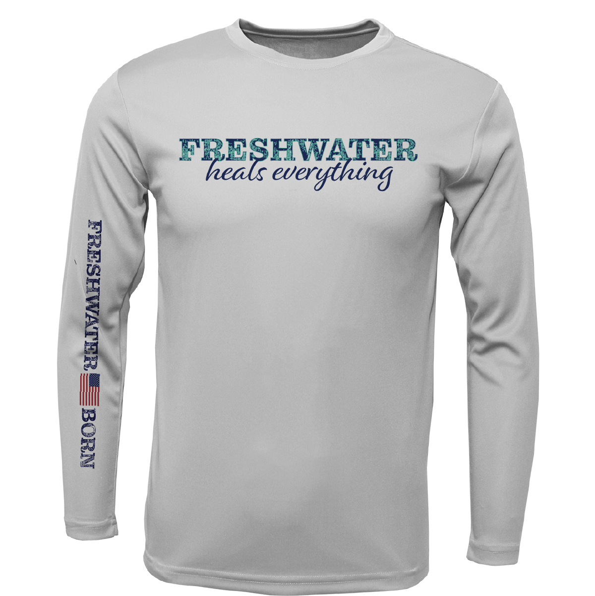 Florida "Freshwater Heals Everything" Girl's Long Sleeve UPF 50+ Dry-Fit Shirt