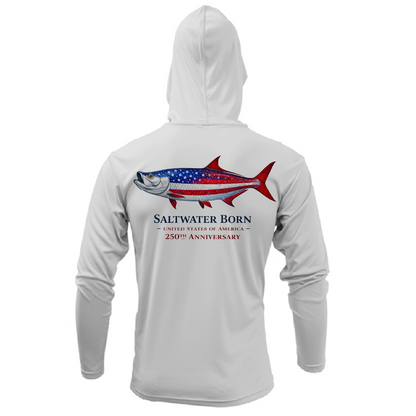 250th Action Tarpon Girl's Long Sleeve UPF 50+ Dry-Fit Hoodie