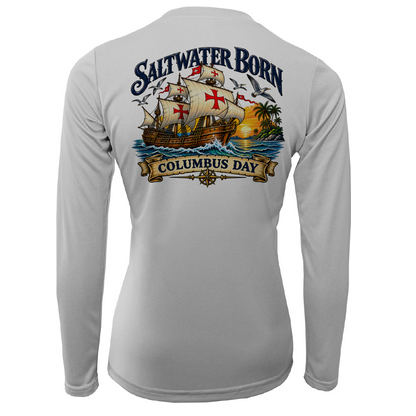 Columbus Day Ship Women's Long Sleeve UPF 50+ Dry-Fit Shirt