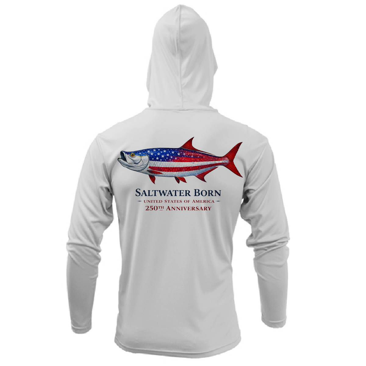 250th Action Tarpon Boy's Long Sleeve UPF 50+ Dry-Fit Hoodie