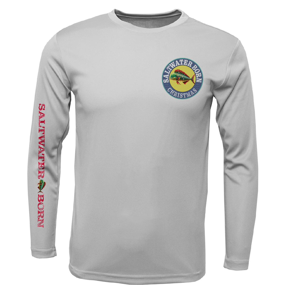 Christmas Mahi Men's Long Sleeve UPF 50+ Dry-Fit Shirt