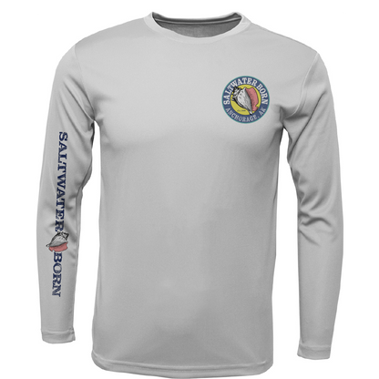 Anchorage, AK Angler Men's Long Sleeve UPF 50+ Dry-Fit Shirt