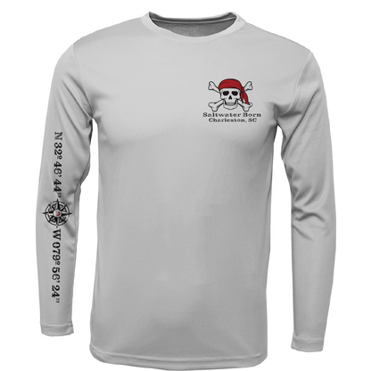 Charleston, SC "All For Rum and Rum For All" Men's Long Sleeve UPF 50+ Dry-Fit Shirt