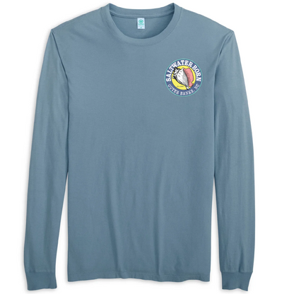 Outer Banks, NC Tuna Men's Cotton Long Sleeve Shirt