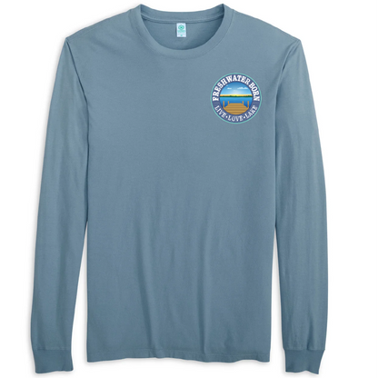 Freshwater Born- Holstein Cow Men's Cotton Long Sleeve Shirt