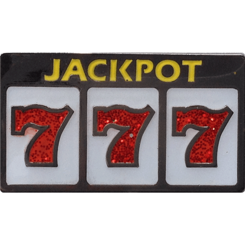 Slot Machine Jackpot 777 Glitter Ball Marker & Hat Clip by ReadyGOLF