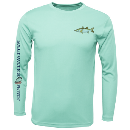 SK Snook on Chest Long Sleeve UPF 50+ Dry-Fit Shirt