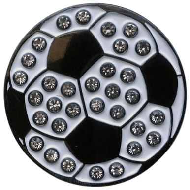 Soccer Ball Crystal Ball Marker & Hat Clip by ReadyGOLF