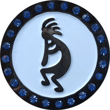 Southwest Kokopelli Crystal Ball Marker & Hat Clip by ReadyGOLF