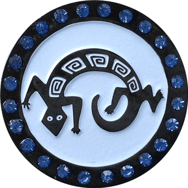 Southwest Lizard Crystal Ball Marker & Hat Clip by ReadyGOLF