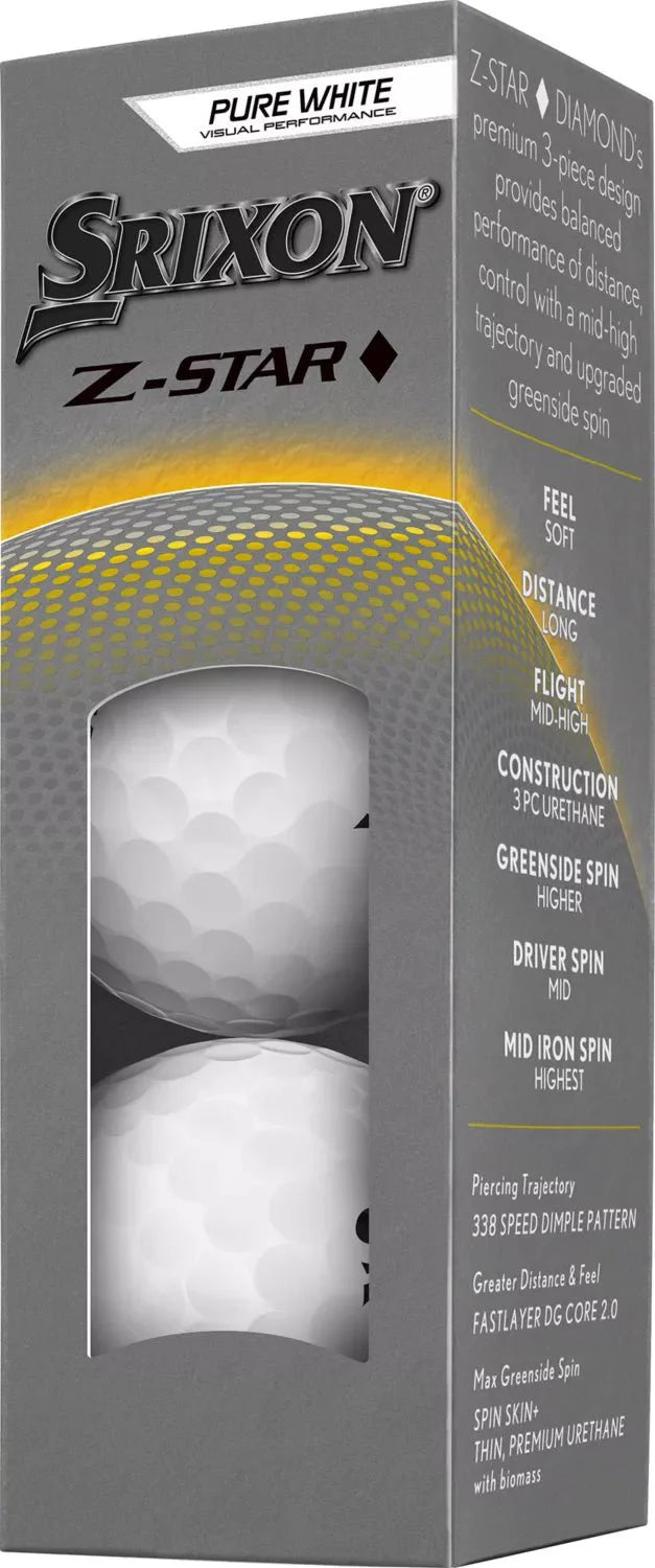Srixon 2025 Z-STAR Diamond Golf Balls