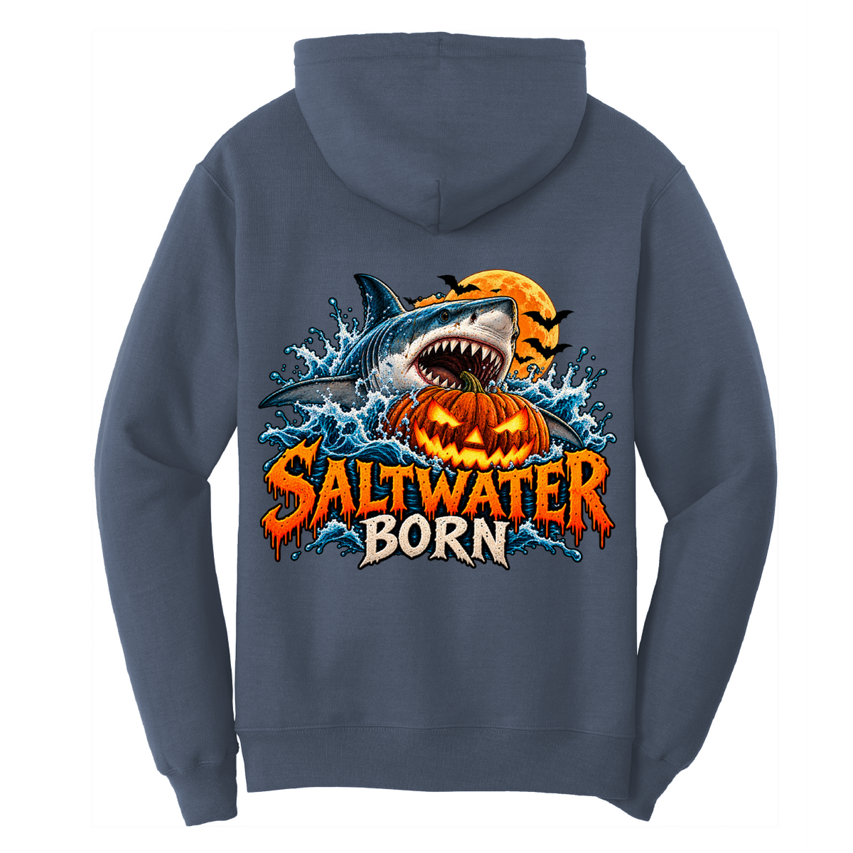Halloween Jaws Men's Cotton Hoodie