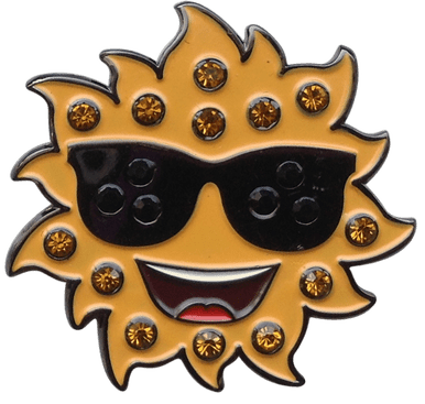 Sunglasses Ball Marker & Hat Clip with Crystals by ReadyGOLF