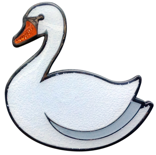 ReadyGolf: Glitter Ball Marker & Hat Clip - Swan