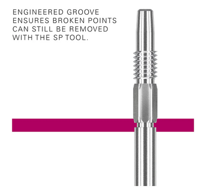 Swiss Diamond Pro Surge Grip Steel Points - Gold 30mm