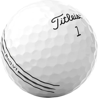 Titleist 2025 Pro V1 Enhanced Alignment Dozen White Golf Balls