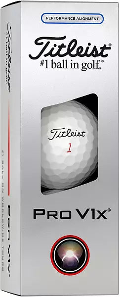 Titleist 2025 Pro V1x Performance Alignment Blue Golf Balls