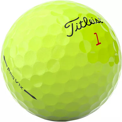 Titleist 2025 Pro V1x Yellow Dozen Golf Balls