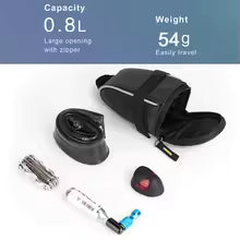 Rhinowalk Small Waterproof Storage Black Tail Rear Pack Reflective -0.8L T604