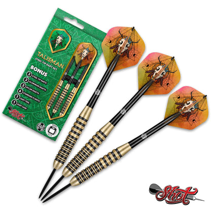 Shot Talisman Steel Tip Darts Set-High Performance Steel 24g