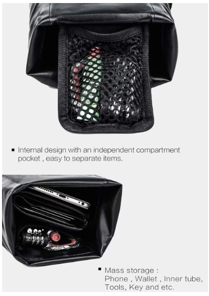 Rhinowalk 2.5/4L storage Waterproof Bike Saddle Seat Bag