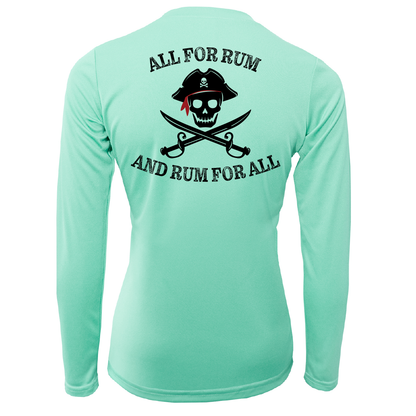 Texas Freshwater Born "All For Rum and Rum For All" Women's Long Sleeve UPF 50+ Dry-Fit Shirt