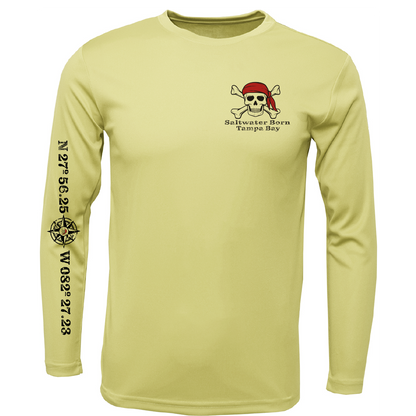 Tampa Bay, FL Blackbeard Men's Long Sleeve UPF 50+ Dry-Fit Shirt