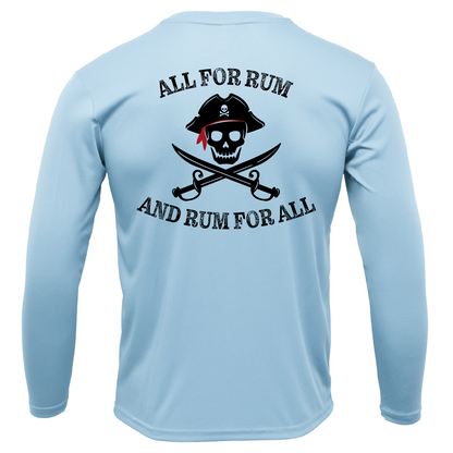 Texas Freshwater Born "All For Rum and Rum For All" Girl's Long Sleeve UPF 50+ Dry-Fit Shirt