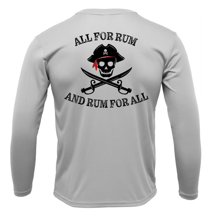 Texas Freshwater Born "All For Rum and Rum For All" Girl's Long Sleeve UPF 50+ Dry-Fit Shirt