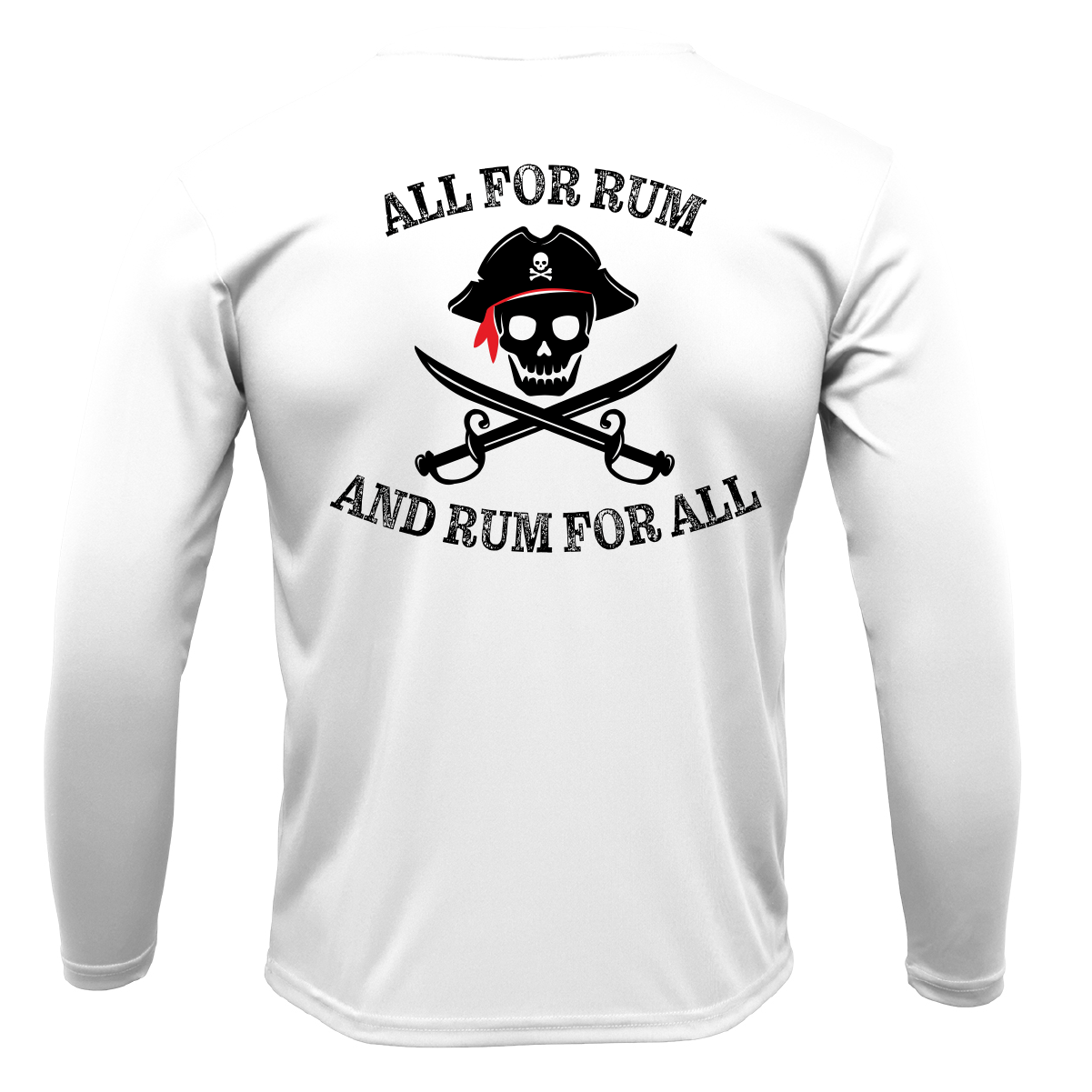 Florida Freshwater Born "All For Rum and Rum For All" Men's Long Sleeve UPF 50+ Dry-Fit Shirt