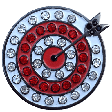 Archery Target Crystal Ball Marker & Hat Clip by ReadyGOLF