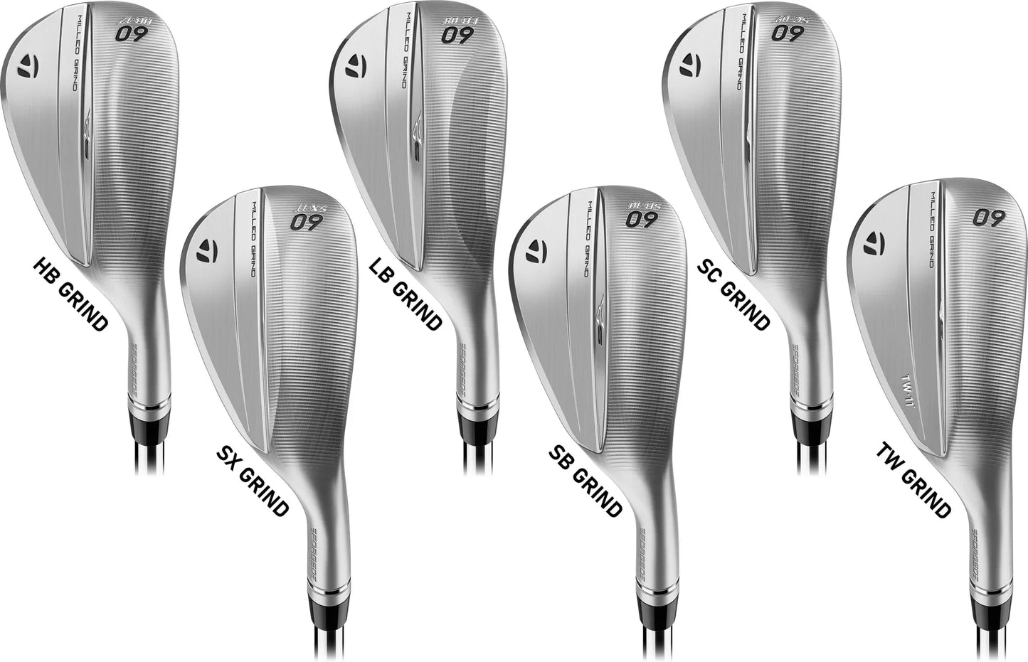 TaylorMade Milled Grind 5 Wedge - Satin Chrome