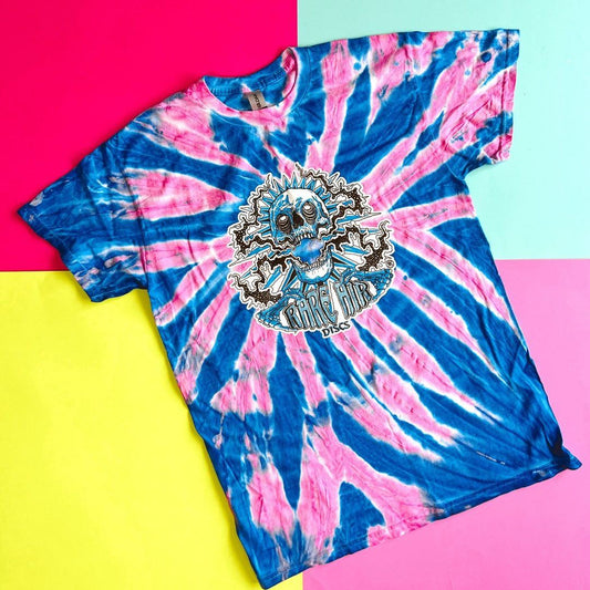 Rare Air Discs Glow Tie-Dye Shirt - RAD Skull