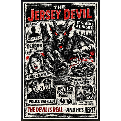 The Jersey Devil It Stalks at Night Print