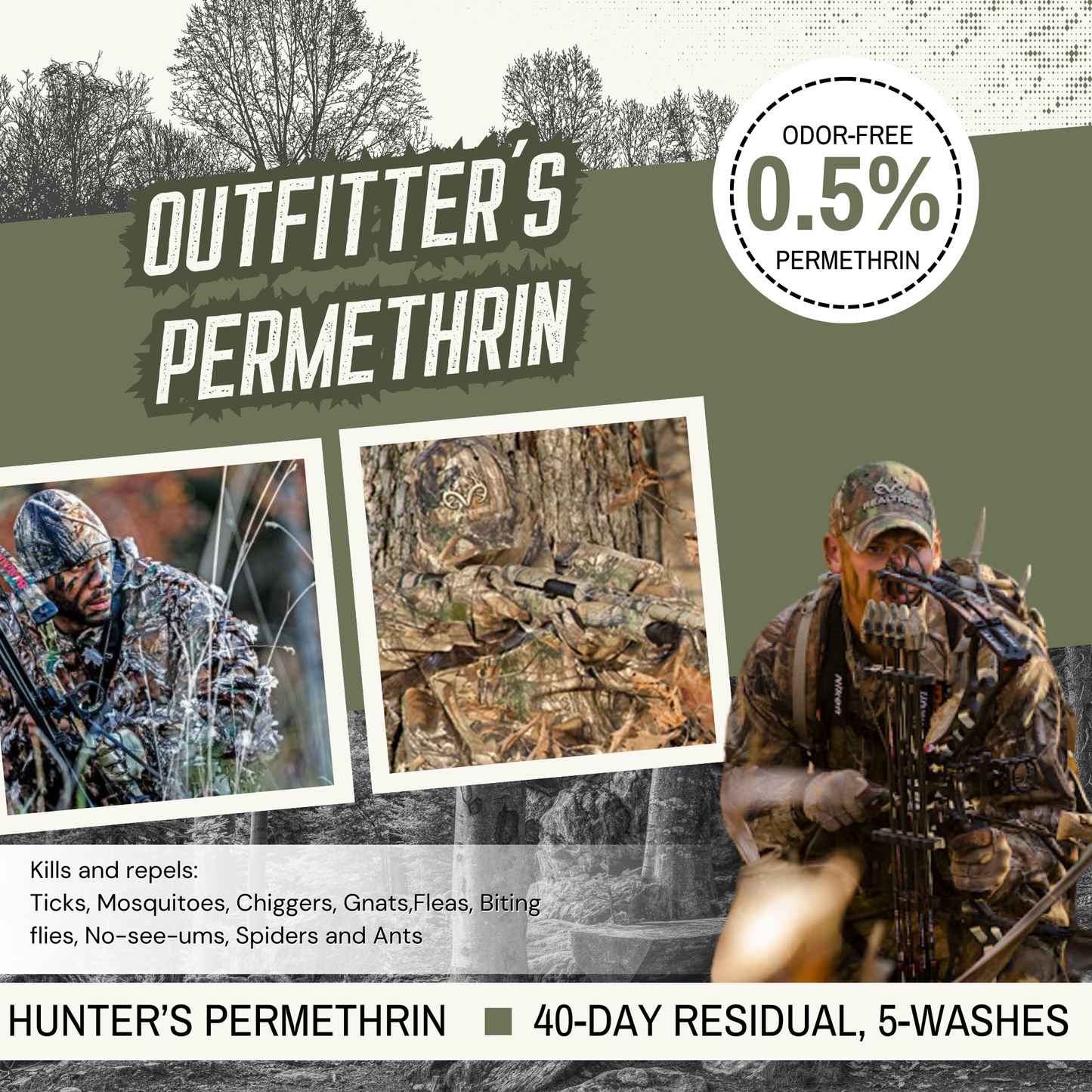 Realtree Outfitter's Permethrin Spray, 32oz