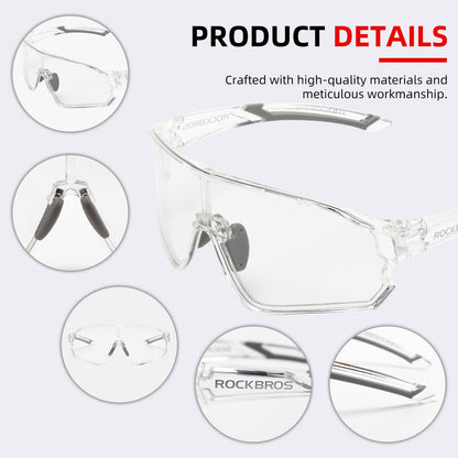 Thickened PC Lens Photochromic Sunglasses (UV400)