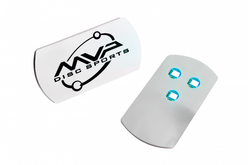 MVP Tri-Lit Turquoise LED Disc Lights (5, 10 or 20 Pack) - Glow Essential!