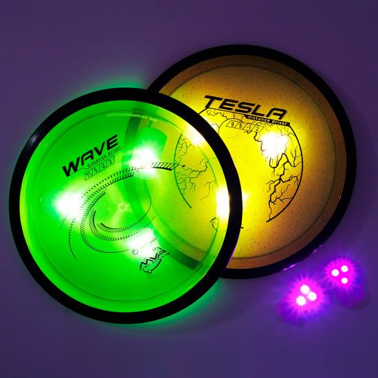 MVP Tri-Lit Magenta LED Disc Lights - 10 Pack